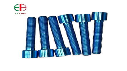 钛合金蓝色款｜圆柱体内六角钛螺栓，多场景适配